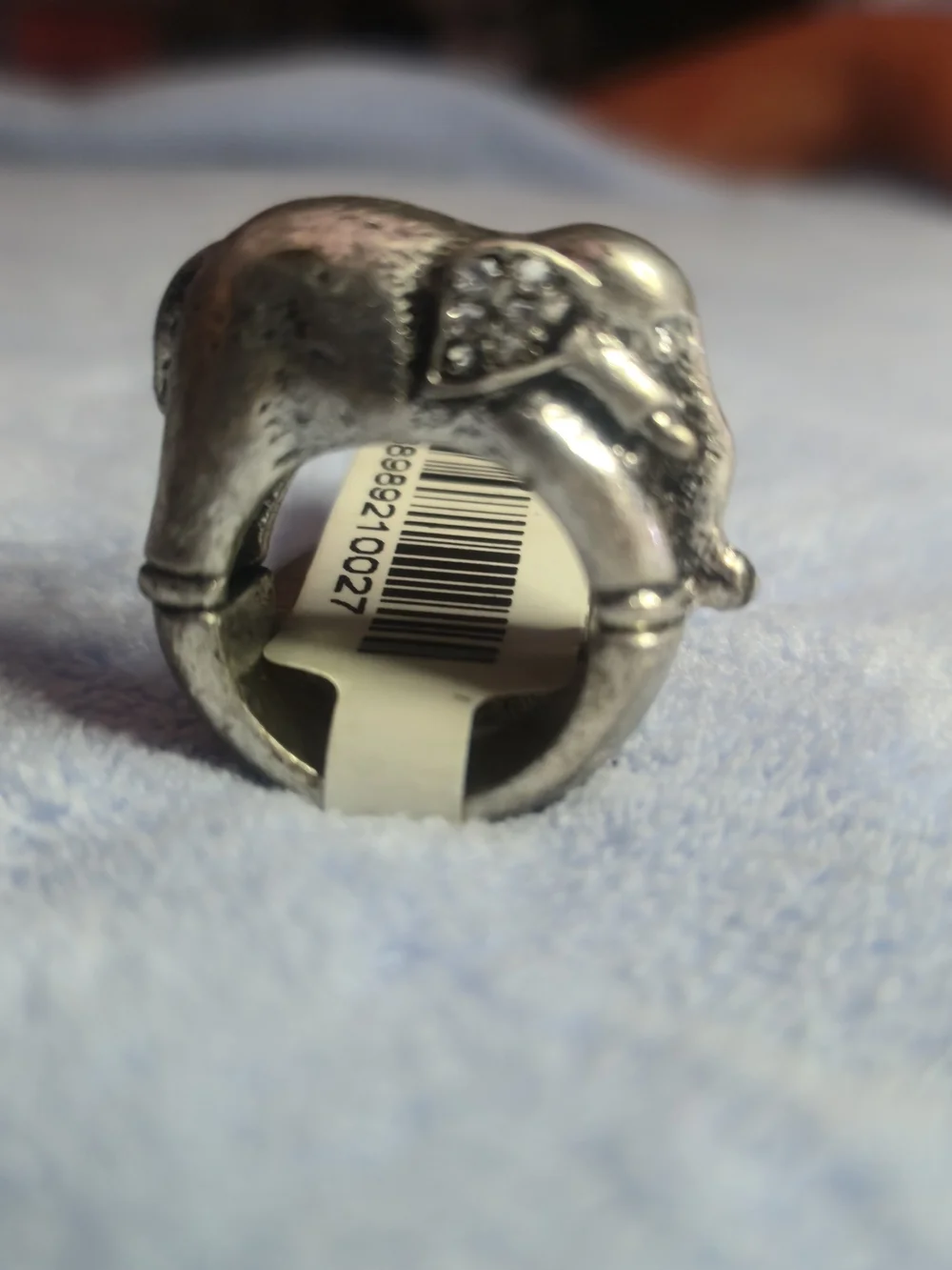 Silver Elephant Statement Ring - Men Accessories